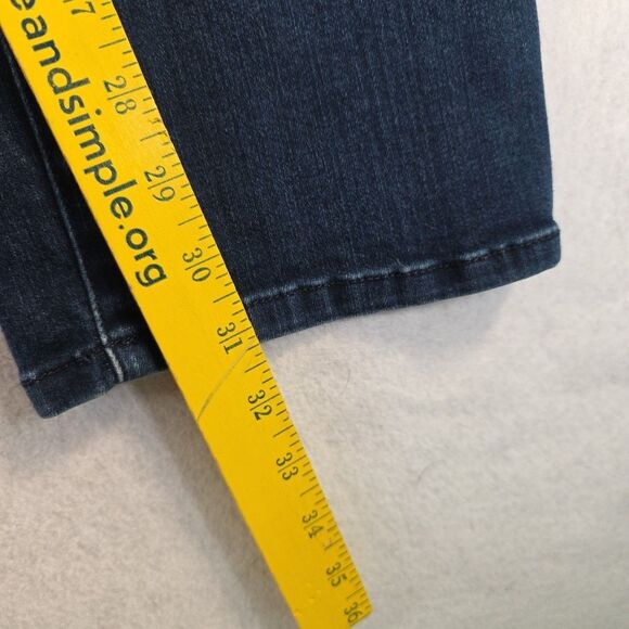 Chico's So Slimming Jeans Straight Leg Women's Size 2 Regular Stretch Blue - Picture 9 of 9